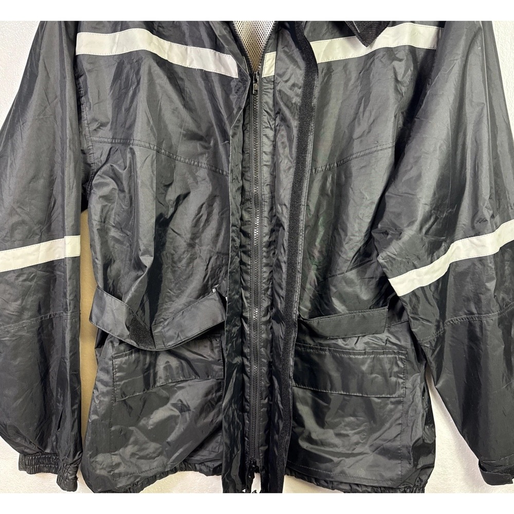 Motoboss Motorcycle Riding Jacket Mens 5XL Reflective Adjustable Waterproof - Picture 5 of 12
